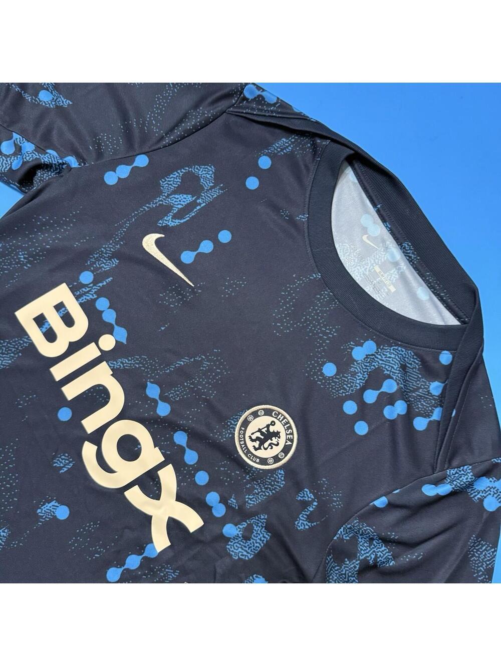 New Nike Chelsea Academy Pro Pre-Match Soccer Jersey  FN9646-452 Men’s medium